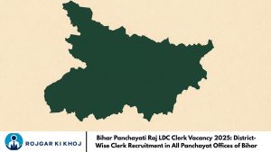 Bihar Panchayati Raj LDC Clerk Vacancy 2025: District-Wise Clerk Recruitment in All Panchayat Offices of Bihar