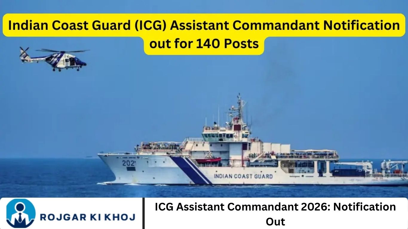 ICG Assistant Commandant 2026: Notification Out