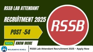 RSSB Lab Attendant Recruitment 2025 – Apply Now