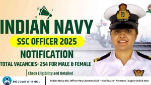 Indian Navy SSC Officer Recruitment 2025 – Notification Released | Apply Online Now
