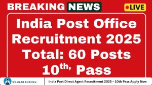 India Post Direct Agent Recruitment 2025 – 10th Pass Apply Now