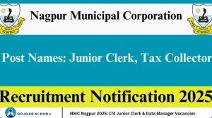 NMC Nagpur 2025: 174 Junior Clerk & Data Manager Vacancies