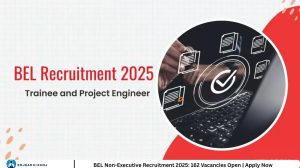BEL Non-Executive Recruitment 2025: 162 Vacancies Open | Apply Now