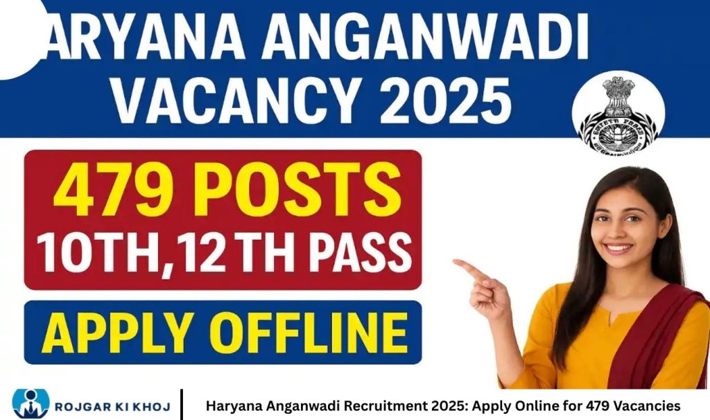 Haryana Anganwadi Recruitment 2025: Apply Online for 479 Vacancies