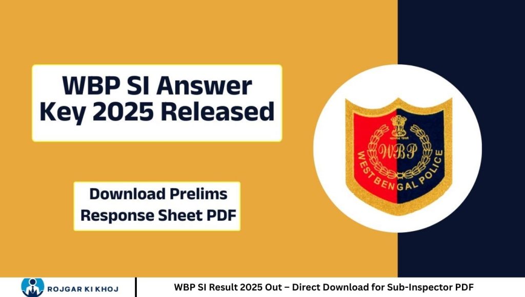WBP SI Result 2025 Out – Direct Download for Sub-Inspector PDF