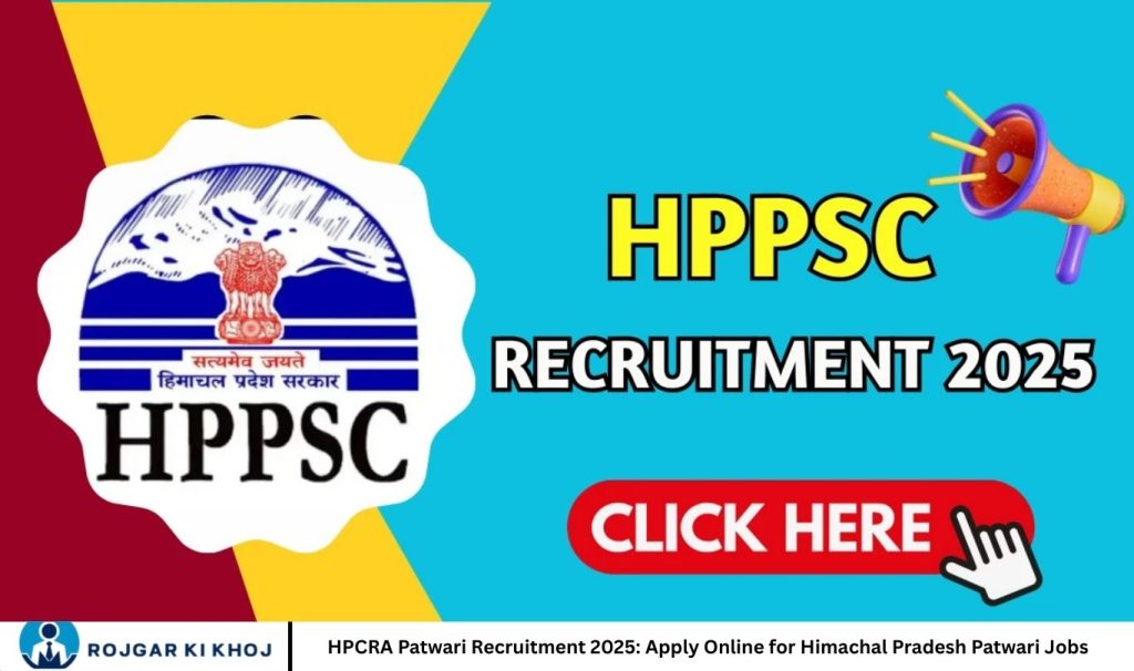 HPCRA Patwari Recruitment 2025: Apply Online for Himachal Pradesh Patwari Jobs