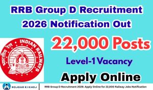RRB Group D Recruitment 2026: Apply Online for 22,000 Railway Jobs Notification