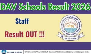 DAV Schools Staff Result 2026 OUT – Download PEC (Provisional Eligibility Card) | Complete Guide