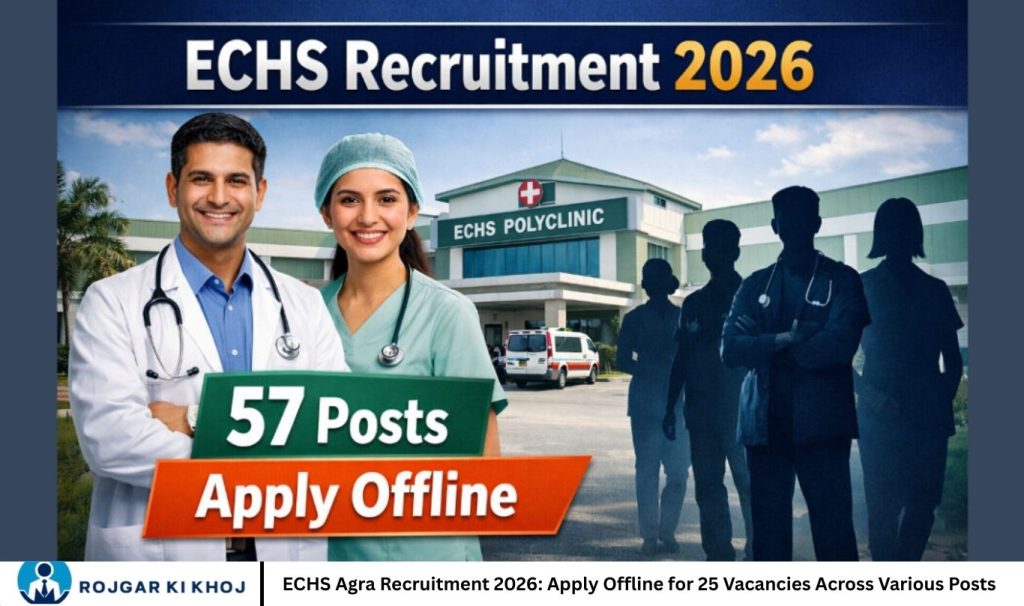 ECHS Agra Recruitment 2026: Apply Offline for 25 Vacancies Across Various Posts