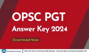 OPSC PGT History Final Result 2026 Released – Download Merit List & Recommendation PDF