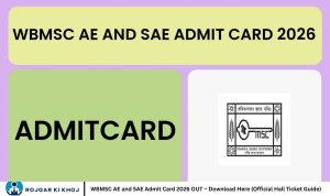 WBMSC AE and SAE Admit Card 2026 OUT – Download Here (Official Hall Ticket Guide)