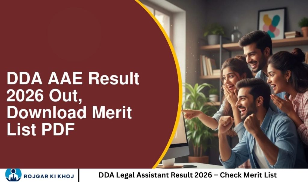 DDA Legal Assistant Result 2026 – Check Merit List
