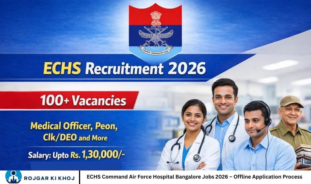 ECHS Command Air Force Hospital Bangalore Jobs 2026 – Offline Application Process