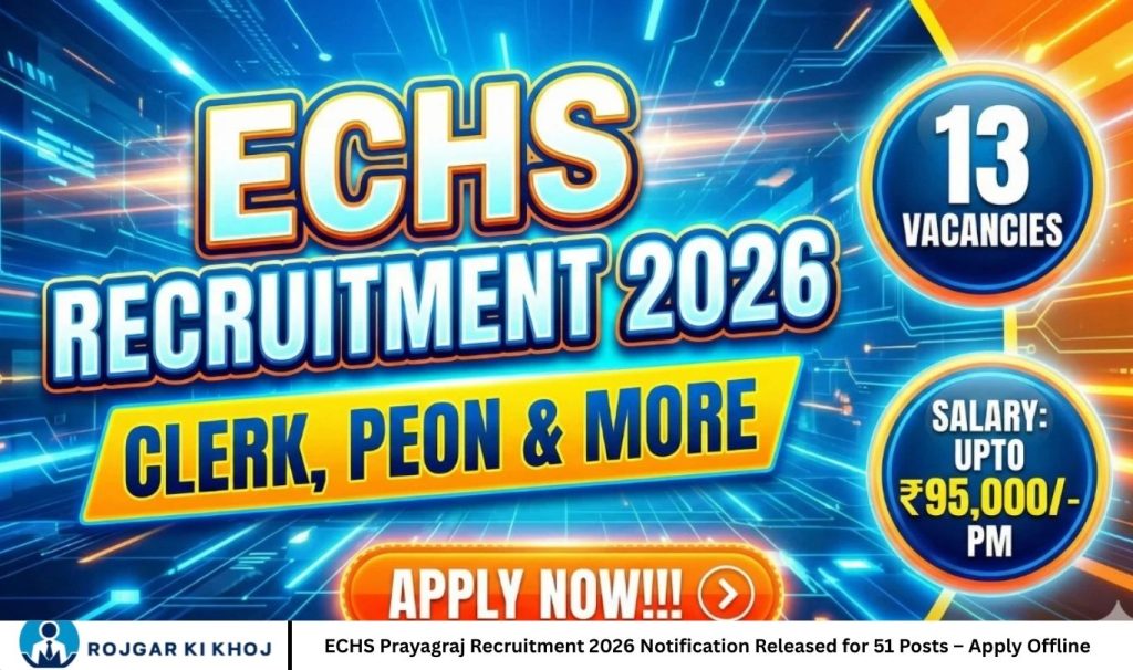 ECHS Prayagraj Recruitment 2026 Notification Released for 51 Posts – Apply Offline