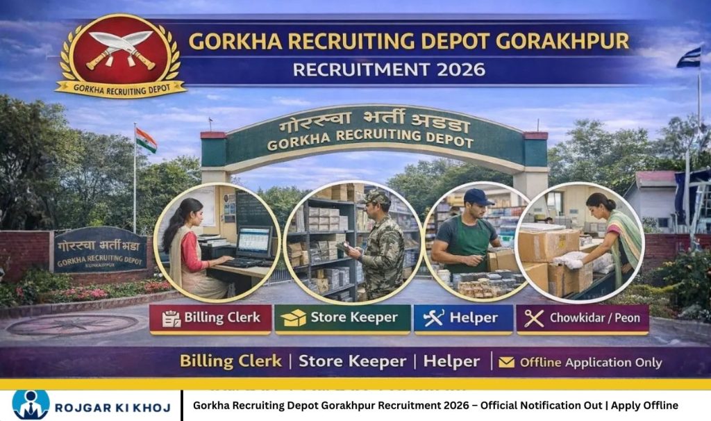 Gorkha Recruiting Depot Gorakhpur Recruitment 2026 – Official Notification Out | Apply Offline