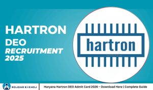 Haryana Hartron DEO Admit Card 2026 – Download Here | Complete Guide