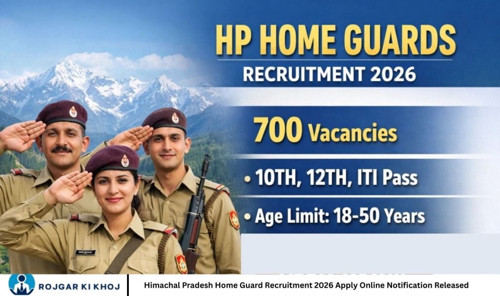 Himachal Pradesh Home Guard Recruitment 2026 Apply Online Notification Released
