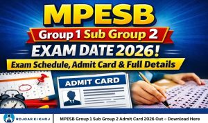 MPESB Group 1 Sub Group 2 Admit Card 2026 Out – Download Here
