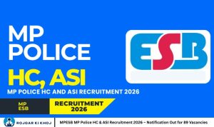 MPESB MP Police HC & ASI Recruitment 2026 – Notification Out for 89 Vacancies
