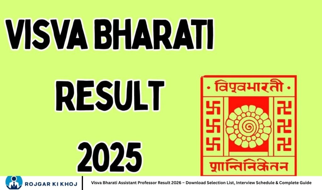 Visva Bharati Assistant Professor Result 2026 – Download Selection List, Interview Schedule & Complete Guide