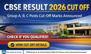 CBSE Group A, B, C Posts Result 2026 OUT Direct Link to Download Scorecard