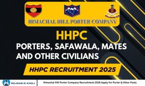 Himachal Hill Porter Company Recruitment 2026 Apply for Porter & Other Posts