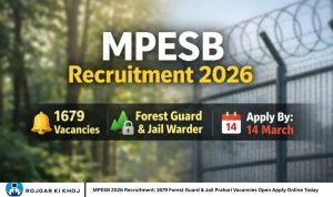 MPESB 2026 Recruitment: 1679 Forest Guard & Jail Prahari Vacancies Open Apply Online Today