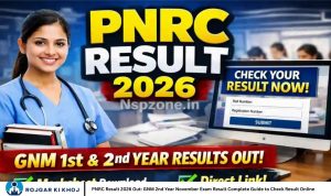 PNRC Result 2026 Out: GNM 2nd Year November Exam Result Complete Guide to Check Result Online