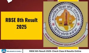 RBSE 8th Result 2025: Check Class 8 Results Online