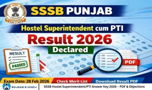 SSSB Hostel Superintendent/PTI Answer Key 2026 – PDF & Objections