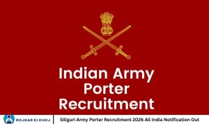 Siliguri Army Porter Recruitment 2026 All India Notification Out