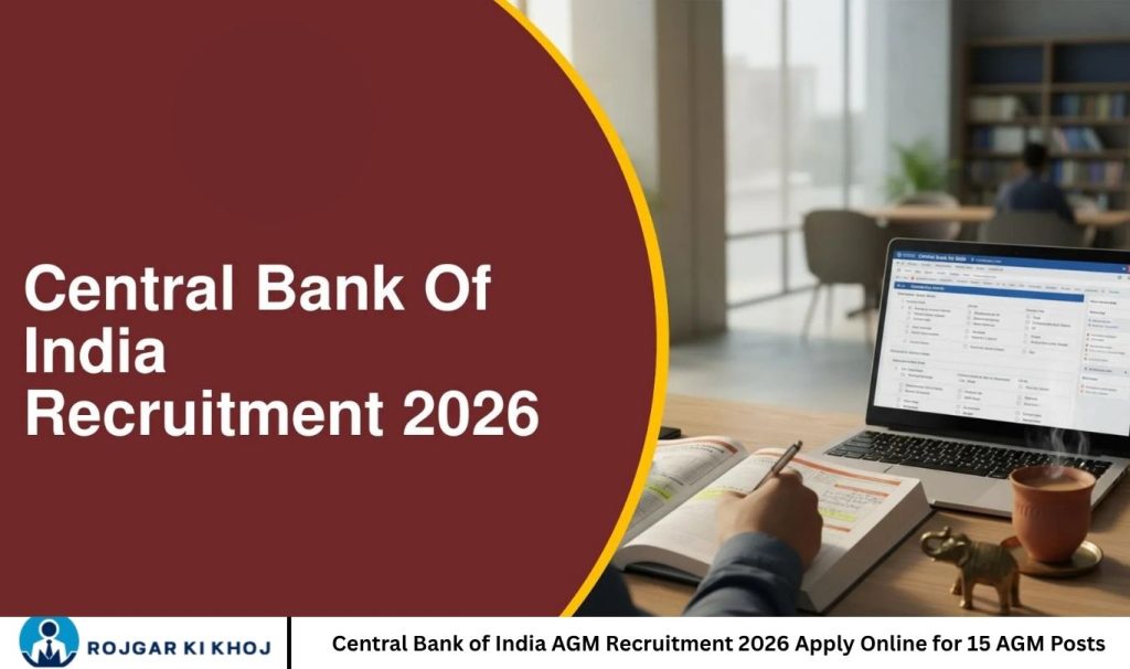 Central Bank of India AGM Recruitment 2026 Apply Online for 15 AGM Posts