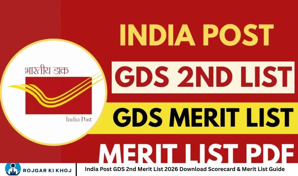 India Post GDS 2nd Merit List 2026 Download Scorecard & Merit List Guide