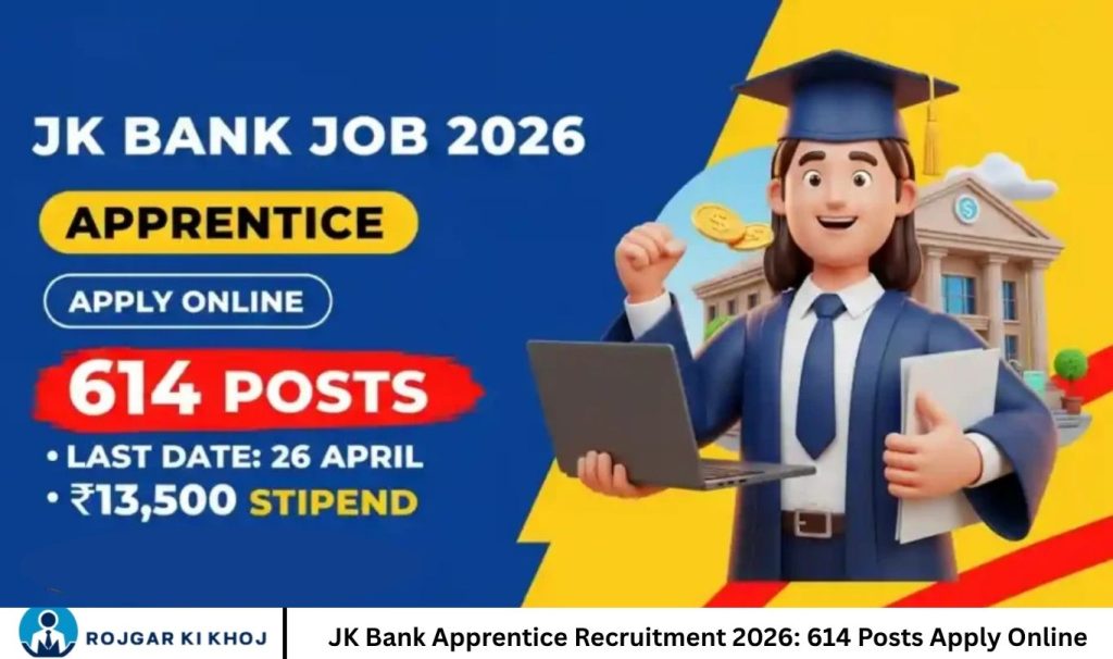 JK Bank Apprentice Recruitment 2026: 614 Posts Apply Online