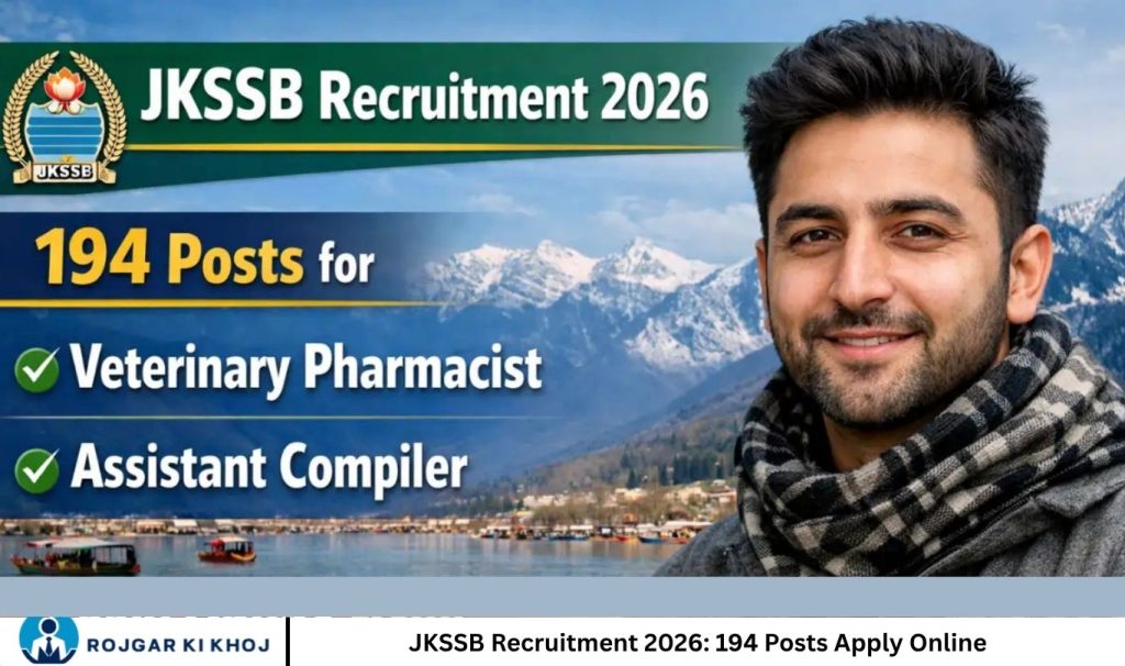 JKSSB Recruitment 2026: 194 Posts Apply Online