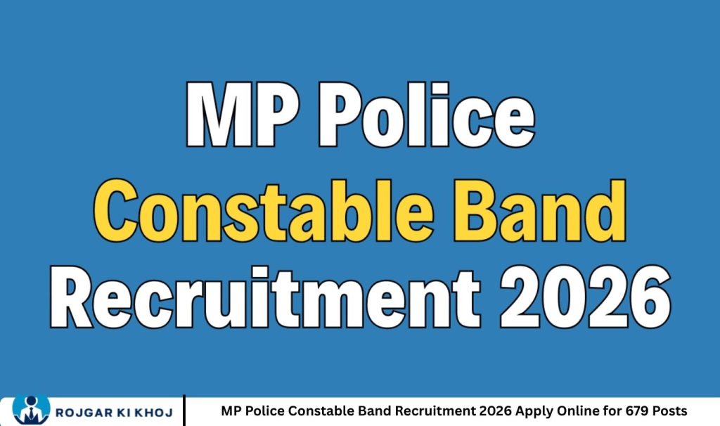 MP Police Constable Band Recruitment 2026 Apply Online for 679 Posts
