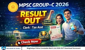 Meghalaya Police Constable Merit List 2026 OUT Download Scorecard