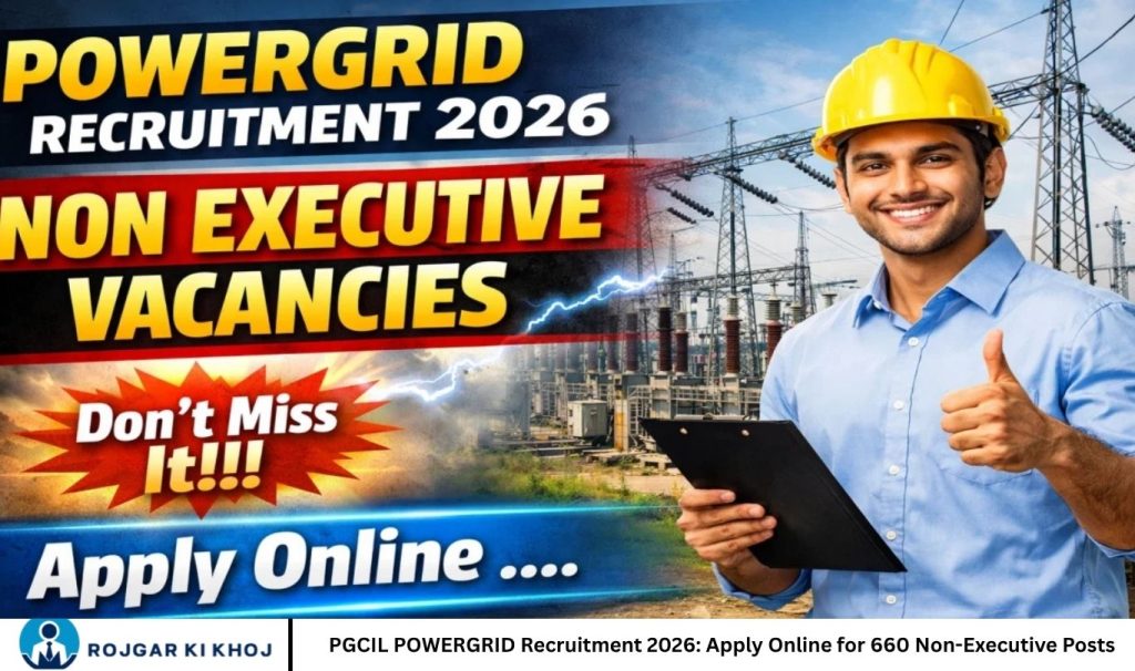 PGCIL POWERGRID Recruitment 2026: Apply Online for 660 Non-Executive Posts