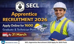 SECL Apprentice Recruitment 2026 Apply for 1600 Posts