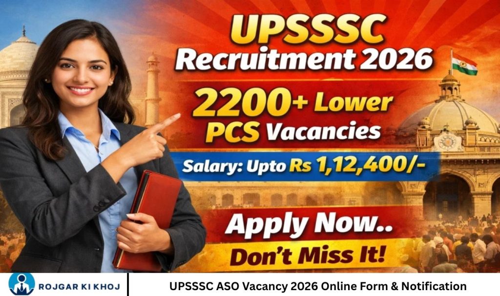 UPSSSC ASO Vacancy 2026 Online Form & Notification