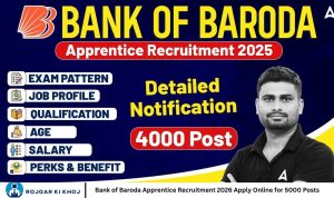 Bank of Baroda Apprentice Recruitment 2026 Apply Online for 5000 Posts