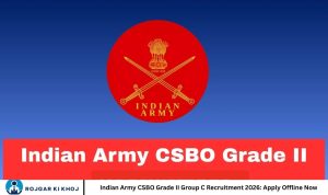 Indian Army CSBO Grade II Group C Recruitment 2026: Apply Offline Now