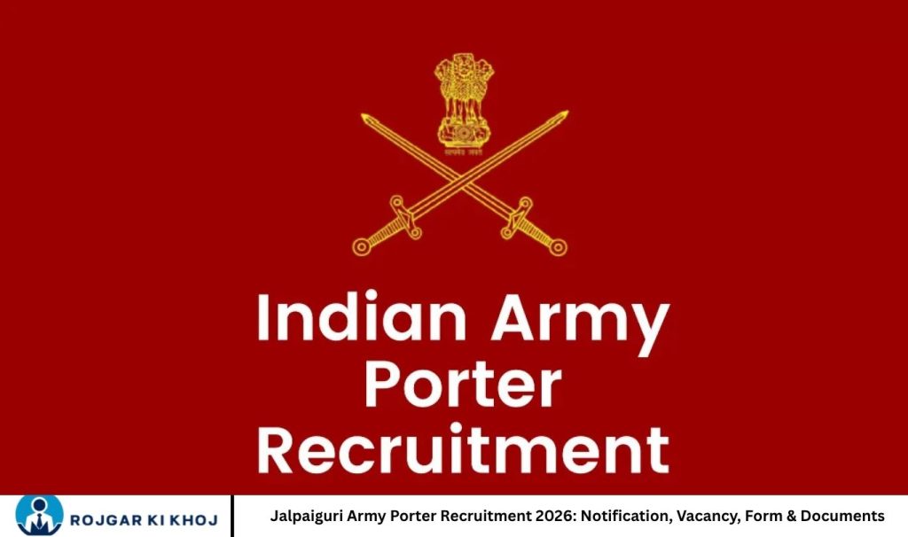 Jalpaiguri Army Porter Recruitment 2026: Notification, Vacancy, Form & Documents