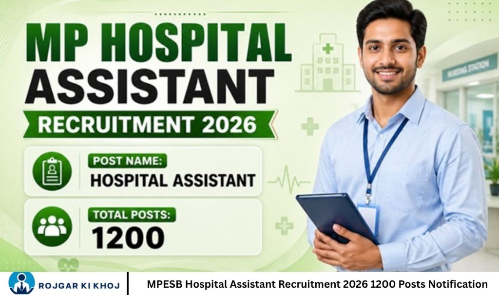 MPESB Hospital Assistant Recruitment 2026 1200 Posts Notification