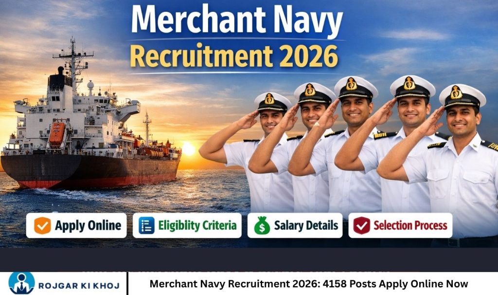 Merchant Navy Recruitment 2026: 4158 Posts Apply Online Now