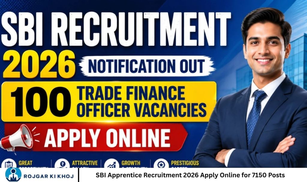 SBI Apprentice Recruitment 2026 Apply Online for 7150 Posts