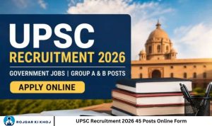 UPSC Recruitment 2026 45 Posts Online Form