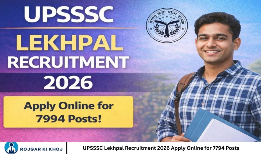 UPSSSC Lekhpal Recruitment 2026 Apply Online for 7794 Posts