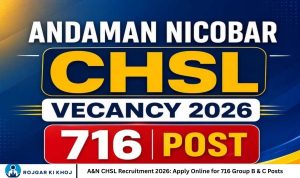 A&N CHSL Recruitment 2026: Apply Online for 716 Group B & C Posts