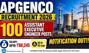 APGENCO AEE Recruitment 2026: Apply Online for 100 Posts